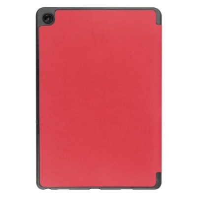 Lenovo Tab M10 Plus 10.6" Gen 3 atverčiamas raudonas odinis dėklas - knygutė su vieta liestukui | Priedai.lt