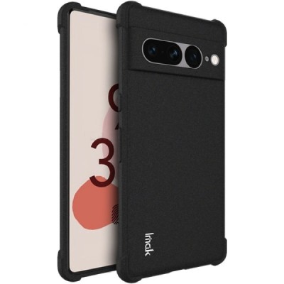 Google Pixel 7 Pro Imak sustiprintos apsaugos kieto silikono TPU juodas dėklas - nugarėlė | Priedai.lt