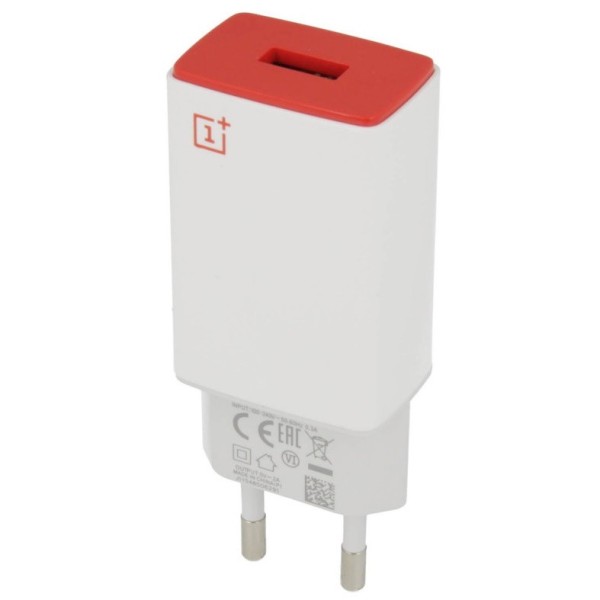 „OnePlus“ 10W AY0520 sieninis įkroviklis - baltas (2A)