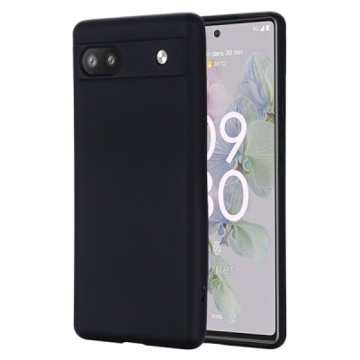 Google Pixel 6A Shell kieto silikono (TPU) dėklas juodas - nugarėlė | Priedai.lt