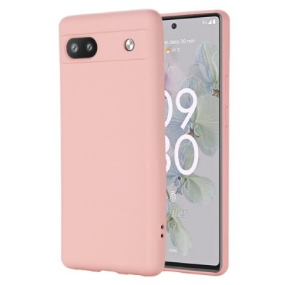 Google Pixel 6A Shell kieto silikono (TPU) dėklas rožinis - nugarėlė | Priedai.lt