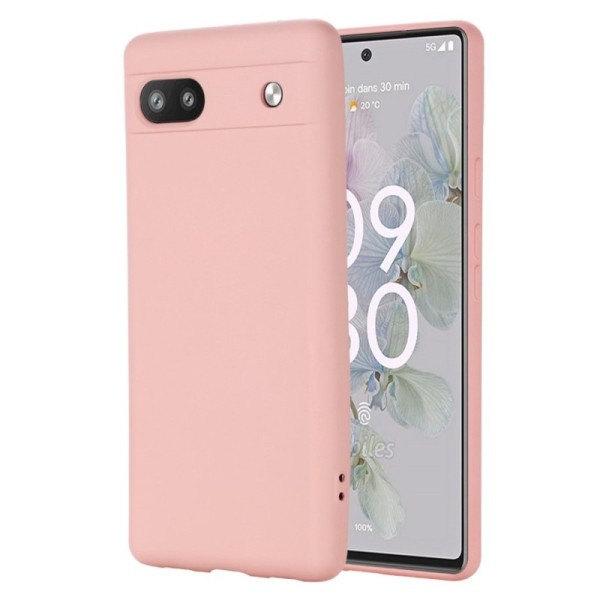 „Shell“ kieto silikono (TPU) dėklas - rožinis (Pixel 6A)