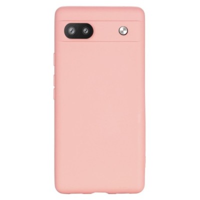 Google Pixel 6A Shell kieto silikono (TPU) dėklas rožinis - nugarėlė | Priedai.lt