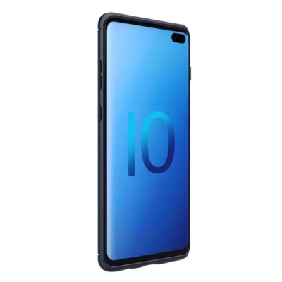Samsung Galaxy S10+ (G975) „Carbon“ kieto silikono TPU tamsiai mėlynas dėklas - nugarėlė | Priedai.lt