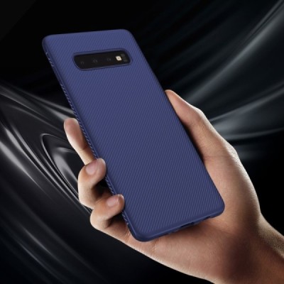 Samsung Galaxy S10+ (G975) kieto silikono TPU mėlynas dėklas - nugarėlė | Priedai.lt