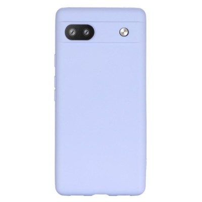 Google Pixel 6A Shell kieto silikono (TPU) dėklas violetinis - nugarėlė | Priedai.lt