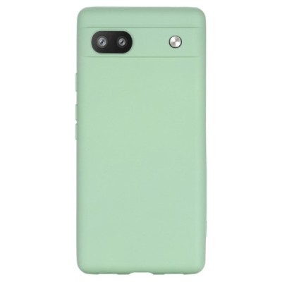 Google Pixel 6A Shell kieto silikono (TPU) dėklas žalias - nugarėlė | Priedai.lt