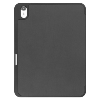 Apple iPad 10.9" 2022 (A2757, A2777) flip black leather case - book with stylus slot | Priedai.lt
