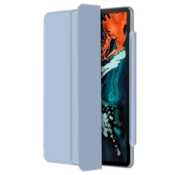 Leather Smart Cover atverčiamas dėklas - šviesiai mėlynas (iPad Pro 11" 2018 / 2020 / 2021 / 2022 / Air 4 10.9" 2020 / Air 5
