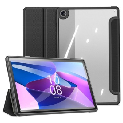Lenovo Tab M10 Plus 10.6" Gen 3 „Dux Ducis“ Toby atverčiamas juodas odinis dėklas - knygutė | Priedai.lt