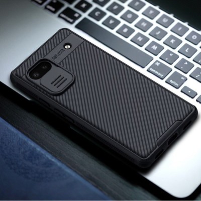 Google Pixel 6A „Nillkin“ CamShield juodas dėklas, nugarėlė su kameros apsauga | Priedai.lt