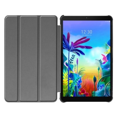LG G Pad 5 10.1 (LM-T600L) atverčiamas juodas odinis dėklas (sulankstomas) | Priedai.lt