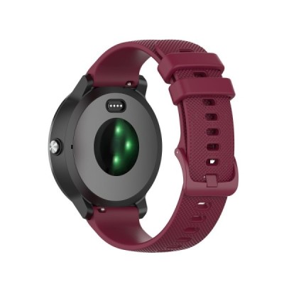 Išmaniojo laikrodžio (Samsung Galaxy Watch 4 / 5, Garmin) kieto silikono (TPU) bordo apyrankė | Priedai.lt