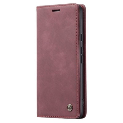Google Pixel 6 Pro CaseMe Retro solidus atverčiamas bordo odinis dėklas - knygutė | Priedai.lt