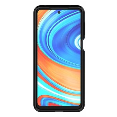Sustiprintos apsaugos „Kickstand“ Xiaomi Redmi Note 9 Pro juodas kieto silikono (TPU) ir plastiko dėklas | Priedai.lt