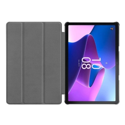 Lenovo Tab M10 10.1" Gen 3 (TB-328XU, TB-328FU) atverčiamas raudonas odinis dėklas (sulankstomas) | Priedai.lt