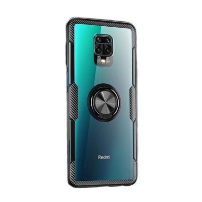 Xiaomi Redmi Note 9 Pro „Fashion“ Kickstand kieto silikono TPU skaidrus dėklas - nugarėlė | Priedai.lt