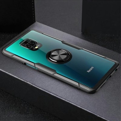 Xiaomi Redmi Note 9 Pro „Fashion“ Kickstand kieto silikono TPU skaidrus dėklas - nugarėlė | Priedai.lt