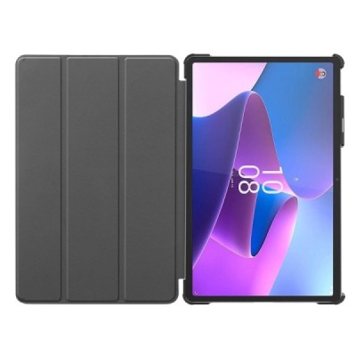 Lenovo Tab P11 Pro 11.2" Gen 2 atverčiamas pilkas odinis dėklas (sulankstomas) | Priedai.lt