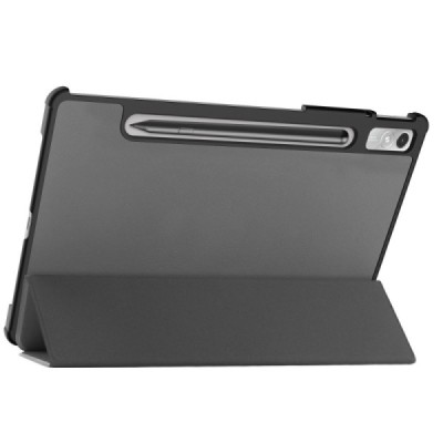 Lenovo Tab P11 Pro 11.2" Gen 2 atverčiamas pilkas odinis dėklas (sulankstomas) | Priedai.lt