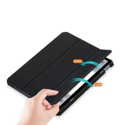 Xiaomi Redmi Pad 10.6" atverčiamas juodas odinis dėklas (sulankstomas) | Priedai.lt