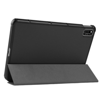 Huawei MatePad 10.4'' (2020, 2022) atverčiamas juodas odinis dėklas - knygutė | Priedai.lt