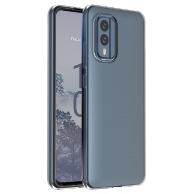Nokia X30 5G kieto silikono TPU skaidrus dėklas - nugarėlė | Priedai.lt