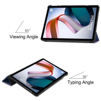 Xiaomi Redmi Pad 10.6" atverčiamas mėlynas odinis dėklas - knygutė | Priedai.lt