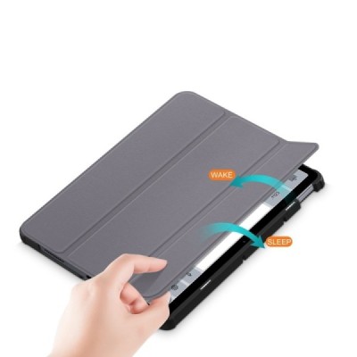Xiaomi Redmi Pad 10.6" atverčiamas pilkas odinis dėklas (sulankstomas) | Priedai.lt