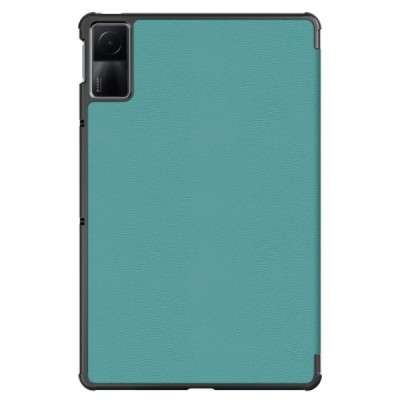 Xiaomi Redmi Pad 10.6" atverčiamas žalias odinis dėklas (sulankstomas) | Priedai.lt