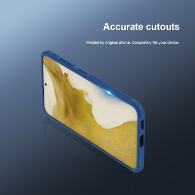 Samsung Galaxy S23 (SM-S911) „Nillkin“ CamShield Pro mėlynas dėklas, nugarėlė su kameros apsauga | Priedai.lt