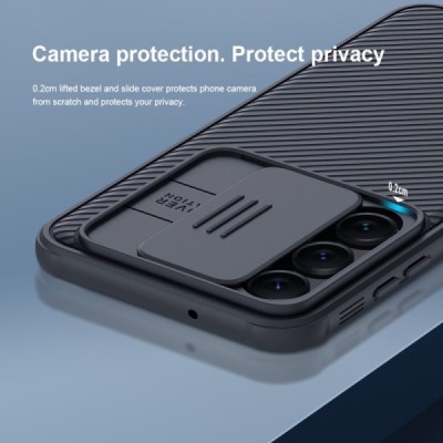 Samsung Galaxy S23+ (SM-S916) „Nillkin“ CamShield Pro juodas dėklas, nugarėlė su kameros apsauga | Priedai.lt