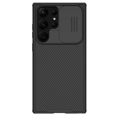 Samsung Galaxy S23 Ultra (SM-S918) „Nillkin“ CamShield Pro juodas dėklas, nugarėlė su kameros apsauga | Priedai.lt