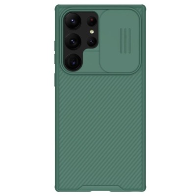 Samsung Galaxy S23 Ultra (SM-S918) „Nillkin“ CamShield Pro žalias dėklas, nugarėlė su kameros apsauga | Priedai.lt