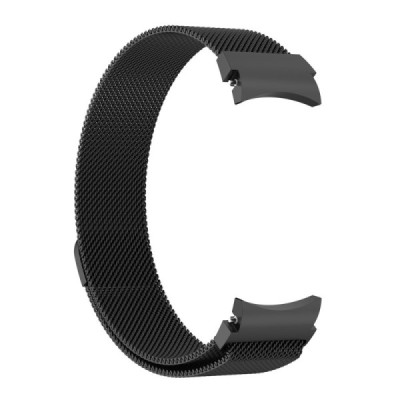Milanese išmaniojo laikrodžio (Samsung Galaxy Watch 4 / 4 Classic) juoda apyrankė | Priedai.lt