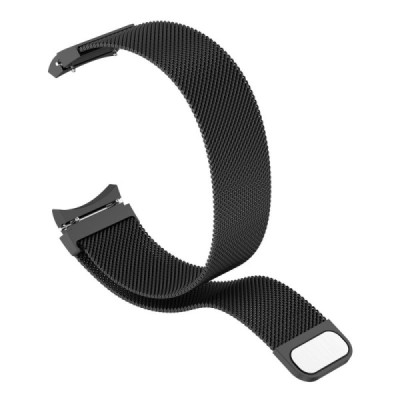 Milanese išmaniojo laikrodžio (Samsung Galaxy Watch 4 / 4 Classic) juoda apyrankė | Priedai.lt
