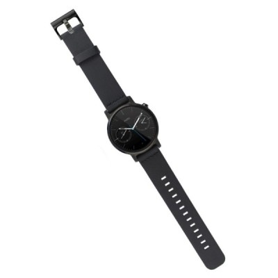Deluxe išmaniojo laikrodžio Motorola Moto 360 odinė juoda apyrankė | Priedai.lt