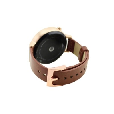 Deluxe išmaniojo laikrodžio Motorola Moto 360 odinė ruda apyrankė | Priedai.lt