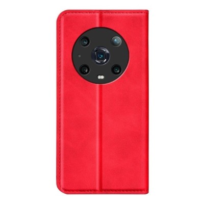 Huawei Honor Magic4 Pro „Split“ raudonas odinis atverčiamas dėklas - knygutė | Priedai.lt