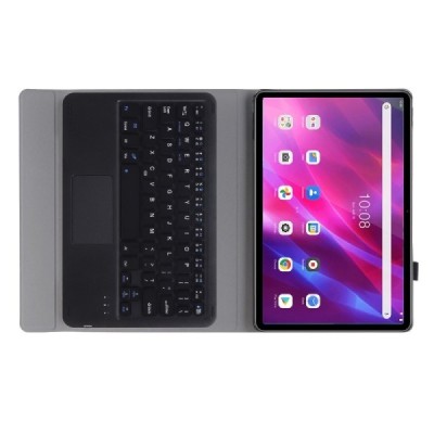 Lenovo Tab K10 10.3" (TB-X6C6F) atverčiamas juodas odinis dėklas su bluetooth belaide klaviatūra | Priedai.lt