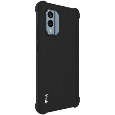 Nokia X30 5G Imak sustiprintos apsaugos kieto silikono TPU juodas dėklas - nugarėlė | Priedai.lt