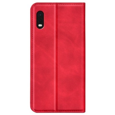 Samsung Galaxy XCover Pro (G715) „Split“ raudonas odinis atverčiamas dėklas - knygutė | Priedai.lt