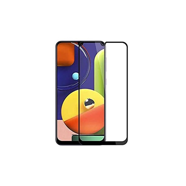 „Rurihai“ Tempered Glass pilnai dengiantis apsauginis ekrano stiklas 2.5D - juodas (Galaxy A50 / A30s)