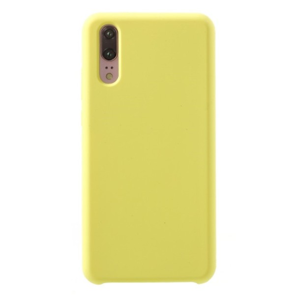 „Shell“ kieto silikono (TPU) dėklas - geltonas (P20)