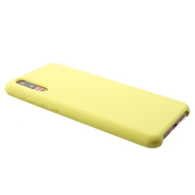Huawei P20 Shell kieto silikono (TPU) dėklas geltonas - nugarėlė | Priedai.lt