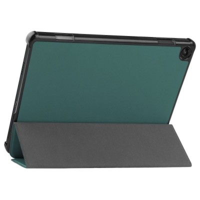 Lenovo Tab M10 10.1" Gen 3 (TB-328XU, TB-328FU) atverčiamas žalias odinis dėklas (sulankstomas) | Priedai.lt