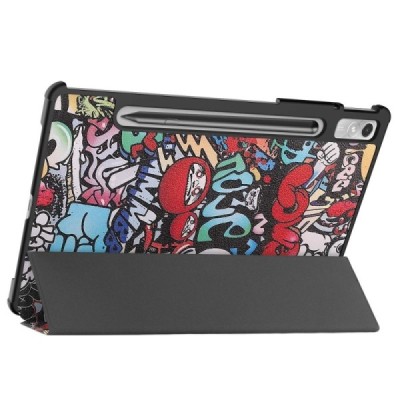 Lenovo Tab P11 Pro 11.2" Gen 2 atverčiamas „Street Art“ spalvotas dėklas - knygutė | Priedai.lt
