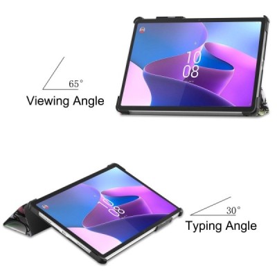 Lenovo Tab P11 Pro 11.2" Gen 2 atverčiamas „Street Art“ spalvotas dėklas - knygutė | Priedai.lt