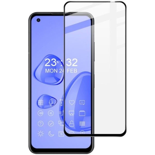„Imak“ Tempered Glass pilnai dengiantis apsauginis ekrano stiklas 0.2 mm - juodas (Zenfone 9)