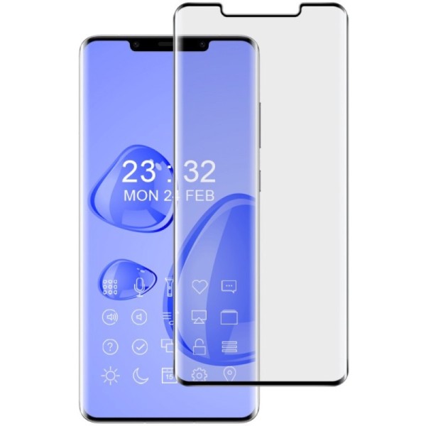 „Imak“ Tempered Glass pilnai dengiantis apsauginis ekrano stiklas 0.2 mm - juodas (Mate 50 Pro)